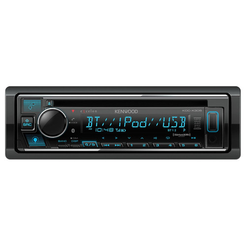 Open Box Kenwood Excelon KDC-X305 Single DIN CD with Bluetooth and Amazon Alexa