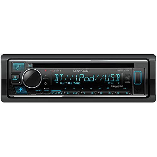 Open Box Kenwood Excelon KDC-X305 Single DIN CD with Bluetooth and Amazon Alexa