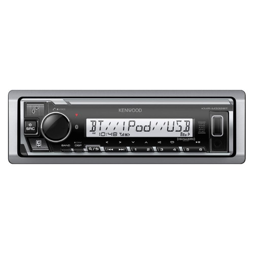 Open Box Kenwood KMR-M332BT Marine Digital Media Receiver (Does Not Play CDs) & Bluetooth