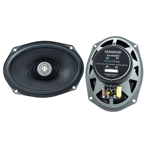 Open Box Kenwood Excelon XM69R 6x9” Rear Coaxial Speakers for 1998-Up Harley Davidson