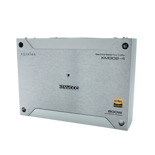 Open Box Kenwood Excelon XM302-4 Class D 300W RMS 4-Channel Powersports/Marine Amplifier