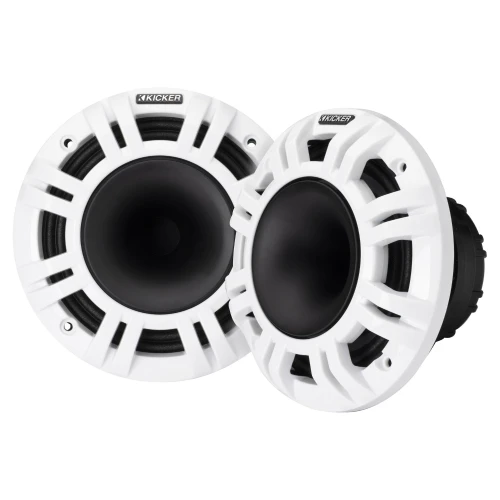 Used Kicker 48KMXL654 6.5" 2Way Marine Horn Loaded Compression Coaxial Speaker