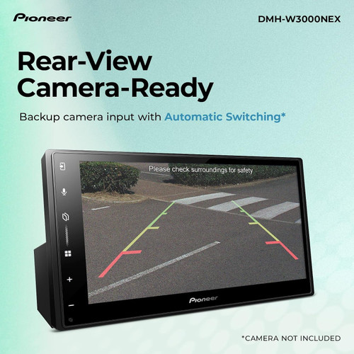 Pioneer DMH-W3000NEX 6.8" wireless CarPlay/Android Auto Car Receiver + FREE Scosche Dual Front/Rear HD Dash Cam Bundle