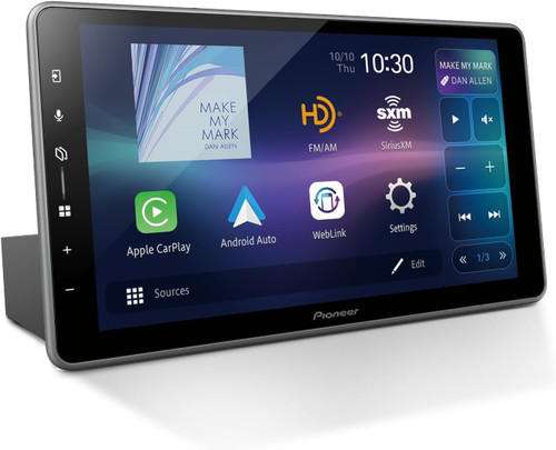 Pioneer DMH-WT5000NEX 9" floating screen Car Receiver + FREE Scosche Dual Front/Rear HD Dash Cam Bundle