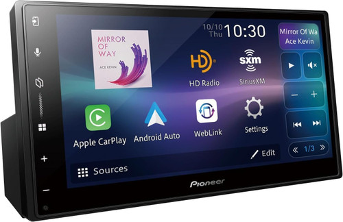 Pioneer DMH-W3050NEX 6.8" wireless CarPlay/Android Auto Car Receiver + FREE Scosche Dual Front/Rear HD Dash Cam Bundle