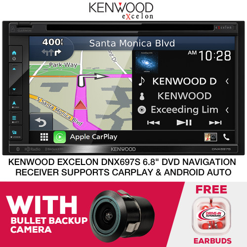 Kenwood eXcelon DNX697S 6.8" DVD Navigation Recevier & Bullet Backup Cam Kenwood eXcelon DNX697S 6.8" DVD Navigation Recevier & Bullet Backup Cam