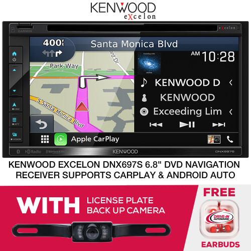 Kenwood eXcelon DNX697S 6.8" DVD Navigation Recevier & License Plate Cam