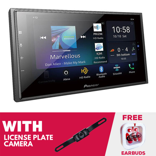 Pioneer DMH-W4660NEX 6.8" 2-DIN Multimedia Receiver with License Plate Camera