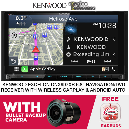 Kenwood eXcelon DNX997XR 6.8" DVD Navigation & Bullet Backup Cam Kenwood eXcelon DNX997XR 6.8" DVD Navigation & Bullet Backup Cam