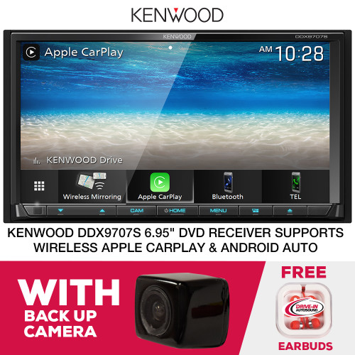 Kenwood DDX9707S 6.95" DVD Multimedia Apple CarPlay & Backup Camera