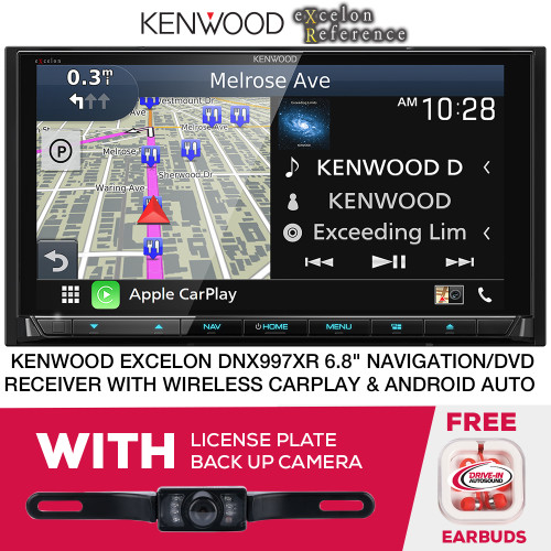 Kenwood eXcelon DNX997XR 6.8" DVD Navigation & License Plate Cam