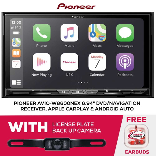 Pioneer AVIC-W8600NEX 7" 2-DIN Navigation with License Plate Camera