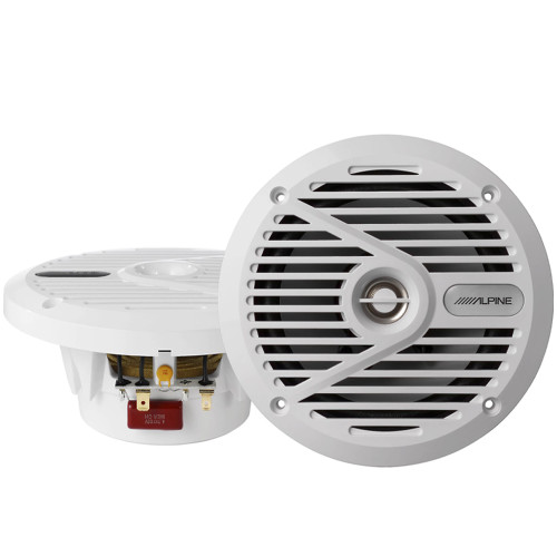 Alpine SPS-M601 6-1/2" 2-Way Marine Speakers (White) Alpine SPS-M601 6-1/2" 2-Way Marine Speakers (White)