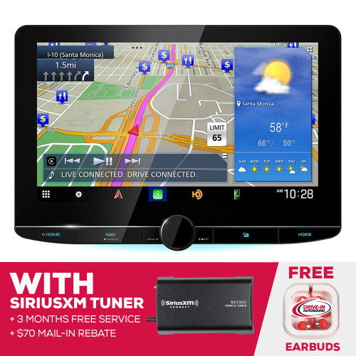Kenwood eXcelon NEW DNR1007XR 10.1" Floating Panel High Definition Navigation & SiriusXM Tuner Kenwood eXcelon NEW DNR1007XR 10.1" Floating Panel High Definition Navigation & SiriusXM Tuner
