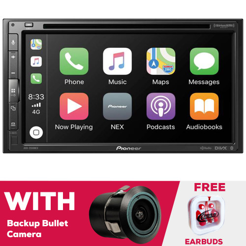 Refurbished Pioneer AVH-2550NEX 6.8" Double-Din CD/DVD with Bullet Camera
