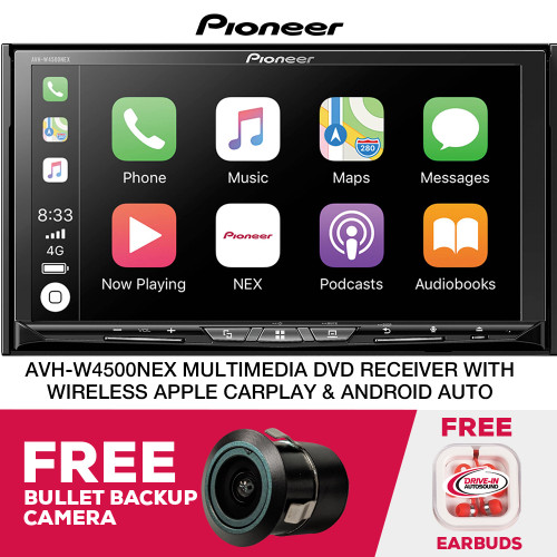 Refurbished Pioneer AVH-W4500NEX 7" Multimedia DVD Receiver w/ Bullet Camera Refurbished Pioneer AVH-W4500NEX 7" Multimedia DVD Receiver w/ Bullet Camera