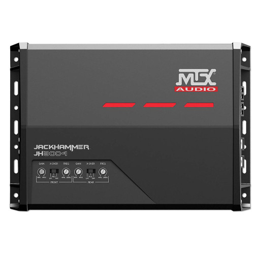 MTX JackHammer JH3004 4-channel car amplifier — 60 watts RMS x 4 MTX JackHammer JH3004 4-channel car amplifier — 60 watts RMS x 4