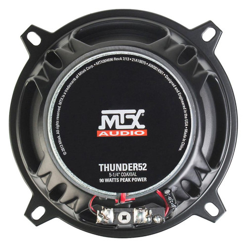 MTX Audio THUNDER52 Thunder Coaxial Speakers -  5.25" 2-Way 45-Watt RMS