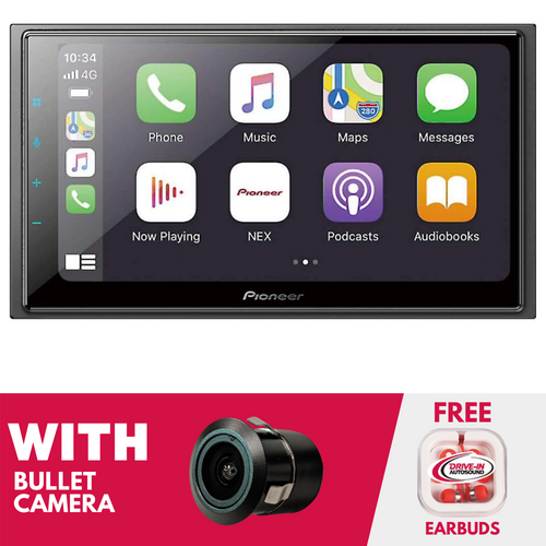 Refurbished Pioneer DMH-W4660NEX 6.8" 2-DIN Multimedia Receiver w/ Bullet Camera
