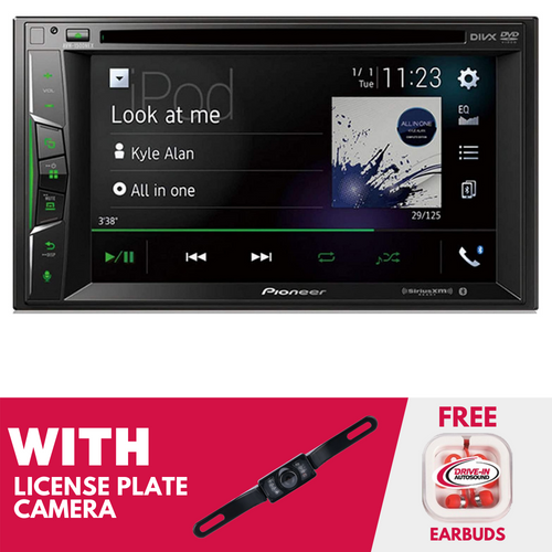 RFRB Pioneer AVH-1500NEX 6.2 Inch DVD Media With License Plate Camera