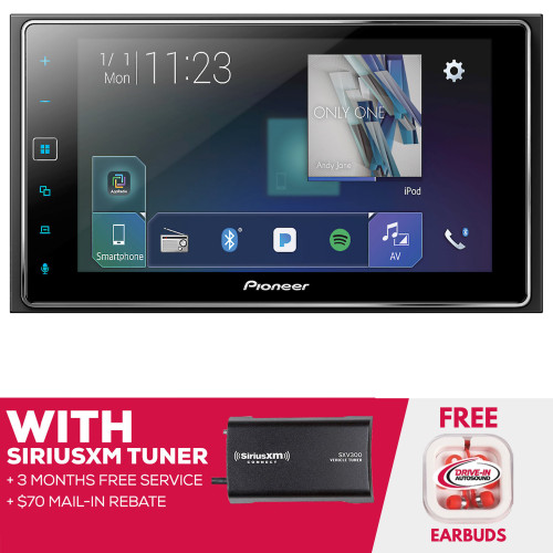 RFRB Pioneer MVH-1400NEX 6.2 Inch Multimedia With SiriusXM Tuner