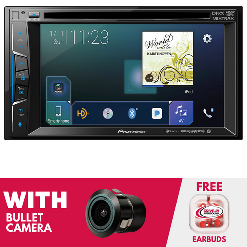 RFRB Pioneer AVH-1330NEX 6.2 Inch Multimedia DVD With Bullet Camera