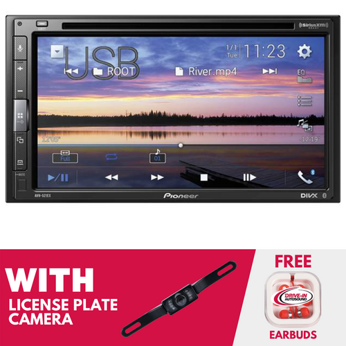 Refurbished Pioneer AVH-521EX 6.8" 2-DIN CD/DVD Receiver w/ License Plate Camera