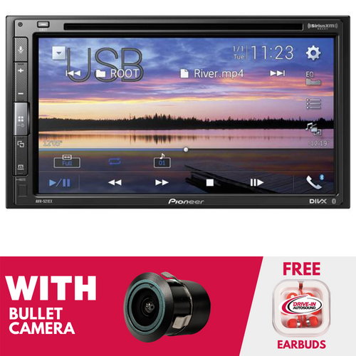 Refurbished Pioneer AVH-521EX 6.8" Double-DIN CD/DVD Receiver With Bullet Camera