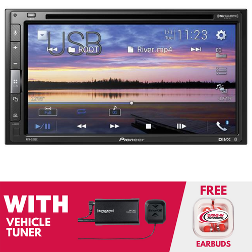 Refurbished Pioneer AVH-521EX 6.8" CD/DVD Receiver with Satellite Radio Tuner