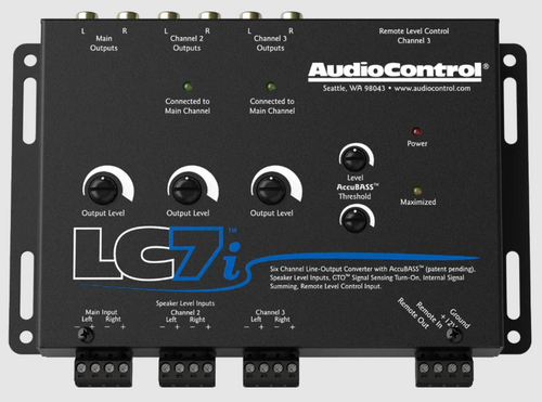AudioControl LC7i 6-Channel Line Out Converter, Accubass To Add Car Amps & Subs