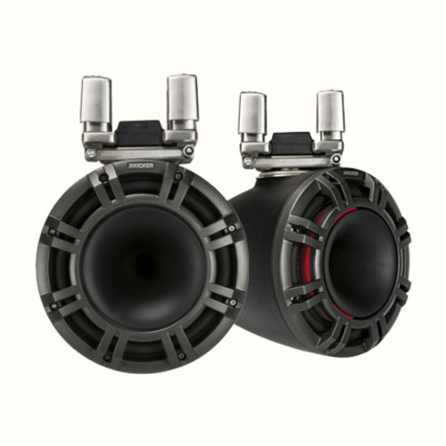 Kicker 44KMTC94 Marine Wakeboard 9 Inch 600 Watts LED Lighting Tower Speakers Kicker 44KMTC94 Marine Wakeboard 9 Inch 600 Watts LED Lighting Tower Speakers