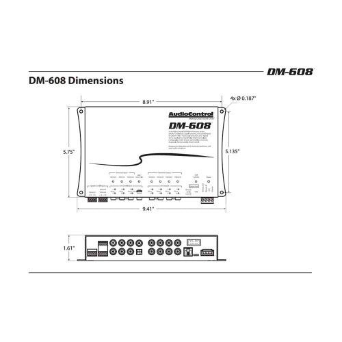 Audio Control DM-608 Digital Signal Processor 6 Inputs 8 Outputs