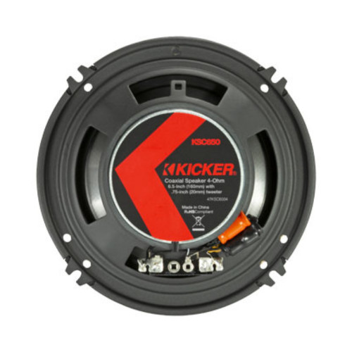 Kicker 47KSC6504 KS-Series 6.5 Inchs 4 ohm Coaxial Car Speakers with Grilles