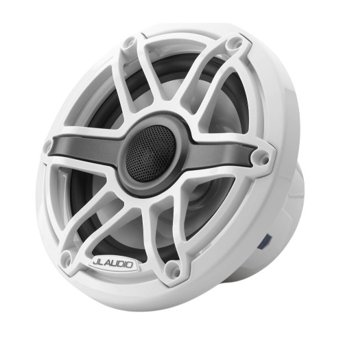 JL Audio 93713 M Series 6.5 Inch Marine Coaxial Speaker with Gloss White Trim JL Audio 93713 M Series 6.5 Inch Marine Coaxial Speaker with Gloss White Trim