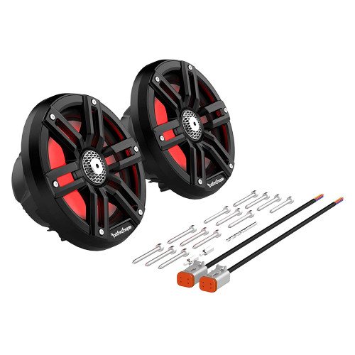 Rockford Fosgate RZR14RC-STG6, Color Optix & Rear Horn Speaker & Subwoofer Kits