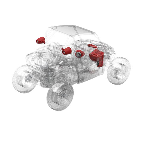 Rockford Fosgate RZR14RC-STG5, Front Color Optix & Rear Speaker & Subwoofer Kits