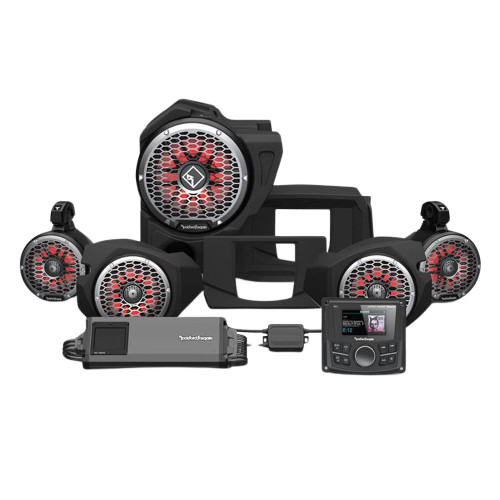 Rockford Fosgate RZR14-STG5 PMX-3 Color Optix Speaker & Amplifier Subwoofer Kit Rockford Fosgate RZR14-STG5 PMX-3 Color Optix Speaker & Amplifier Subwoofer Kit