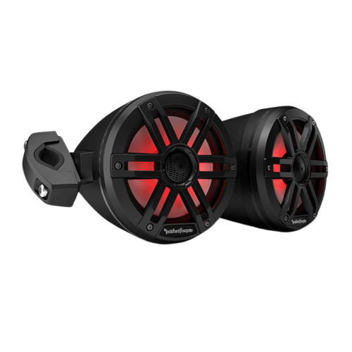 Rockford Fosgate RZR14-STG4 PMX-2, Front Color Optix Speaker & Subwoofer Kit