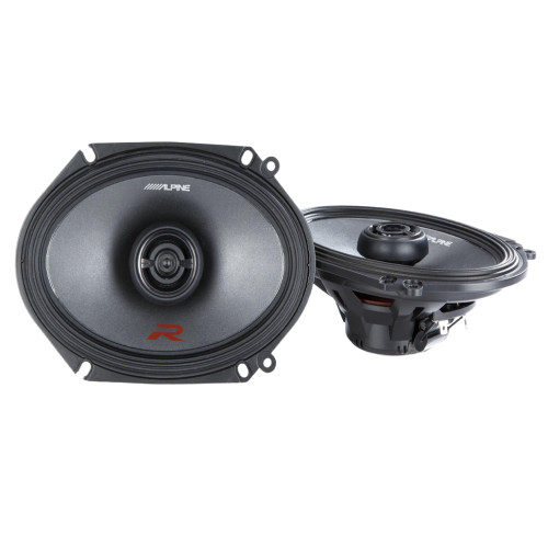 Alpine 2 Pack R-S68 R Series 6x8 Inch Coaxial 2 Way 300 Watts Car Speakers