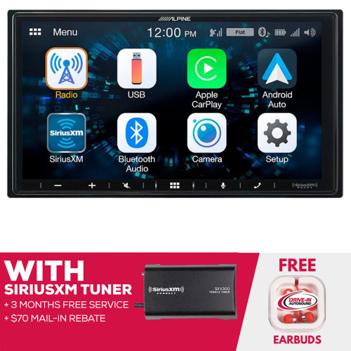 Alpine ILX-407 7 Inch Double DIN Digital Media With Satellite Tuner
