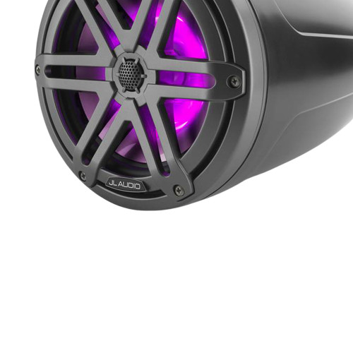 JL Audio 93537 M3 7.7 Inch Satin Black Enclosed Tower Coaxial Marine Speakers