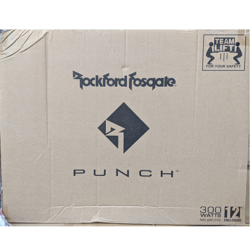 Open Box Rockford Fosgate P300-12 Punch Single 12" 300 Watt Amplified Subwoofer