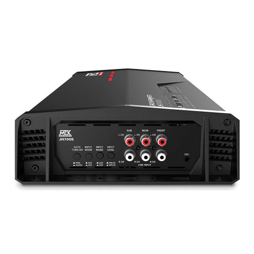 MTX JH7005 5 Channel Car Amplifier & M10AK4B Sub & Amp Wiring & Hardware Kit