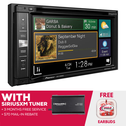 RFRB Pioneer AVIC-5200NEX 6.2 Inch Navigation w/ SiriusXM Vehicle Tuner