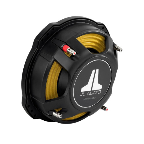 JL Audio 10TW3-D4 10" Car Subwoofer Dual 4-Ohm  Shallow Slim Mount Thin Speaker
