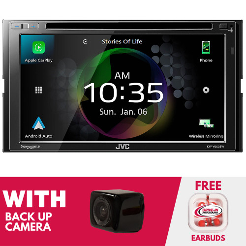 JVC KW-V960BW 6.8" DVD & Apple CarPlay/Android Auto w/ Backup Camera JVC KW-V960BW 6.8" DVD & Apple CarPlay/Android Auto w/ Backup Camera