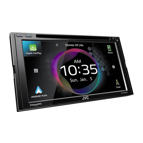 JVC KW-V960BW 6.8" DVD and Apple CarPlay with License Plate Camera