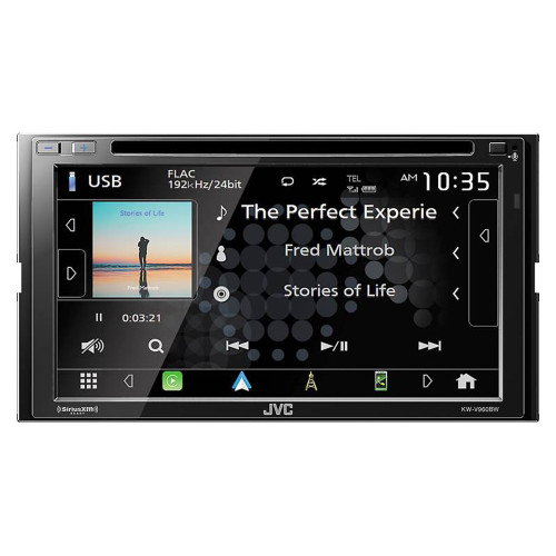 JVC KW-V960BW 6.8" DVD and Apple CarPlay with License Plate Camera