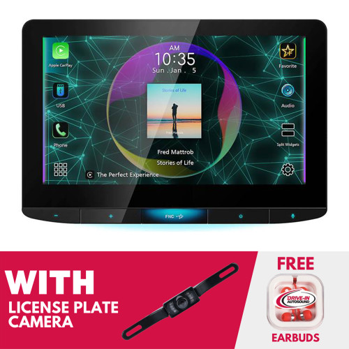 JVC KW-Z1000W 10.1 Inch Digital Multimedia with License Plate Camera