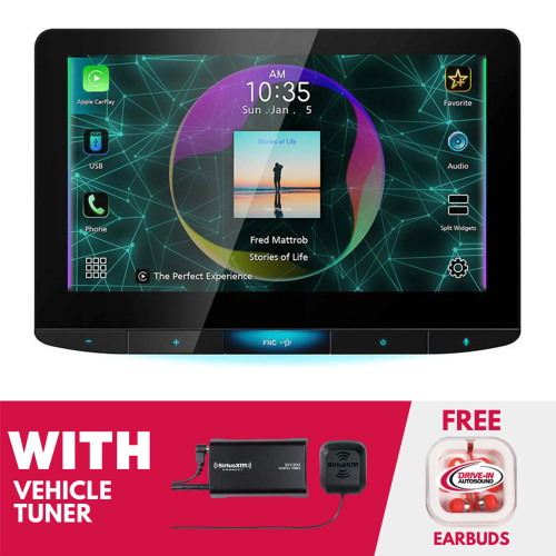 JVC KW-Z1000W 10.1" Multimedia (Does not play DVD/CD) w/ SiriusXM Tuner